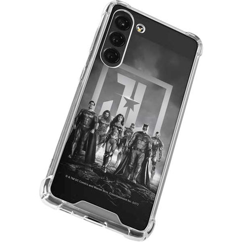 The Justice League (2017) Justice League Black and White Galaxy S23 Plus Clear Case