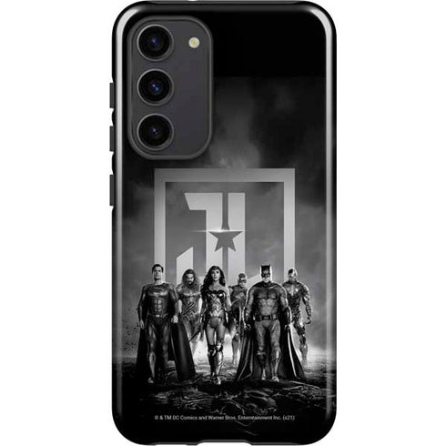 The Justice League (2017) Justice League Black and White Galaxy S23 Plus Pro Case