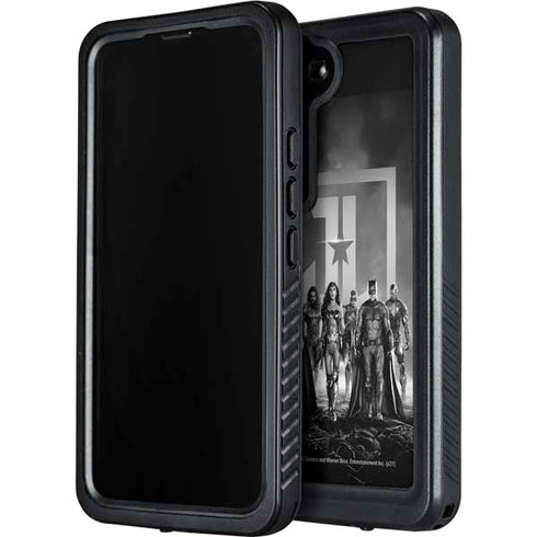 The Justice League (2017) Justice League Black and White Galaxy S23 Plus Waterproof Case