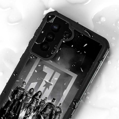 The Justice League (2017) Justice League Black and White Galaxy S23 Plus Waterproof Case
