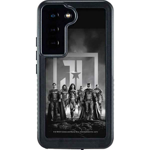 The Justice League (2017) Justice League Black and White Galaxy S23 Waterproof Case