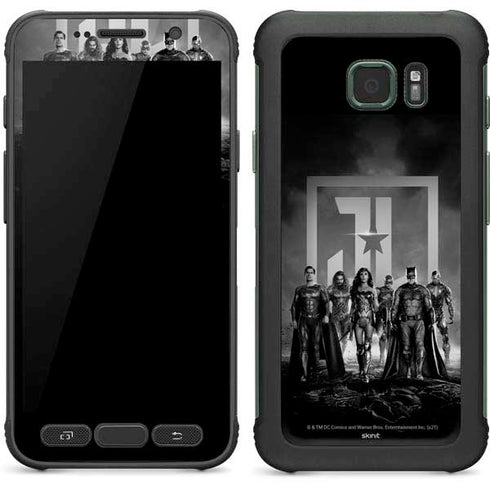 The Justice League (2017) Justice League Black and White Galaxy S7 Active Skin