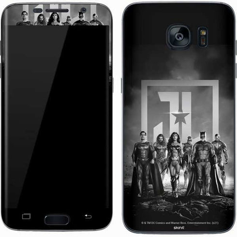 The Justice League (2017) Justice League Black and White Galaxy S7 Skin