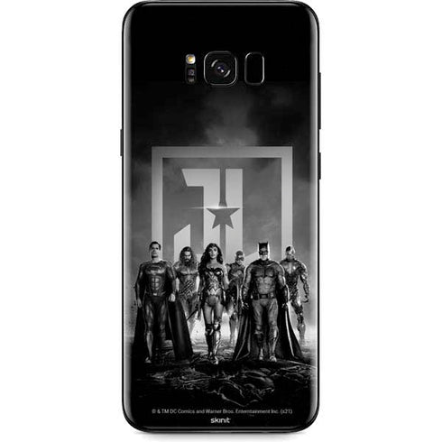 The Justice League (2017) Justice League Black and White Galaxy S8 Skin