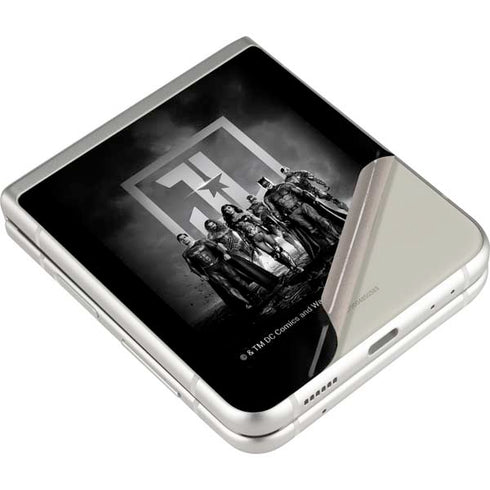 The Justice League (2017) Justice League Black and White Galaxy Z Flip3 5G Skin
