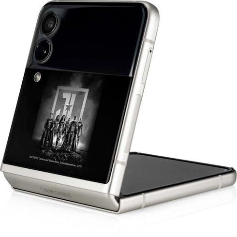 The Justice League (2017) Justice League Black and White Galaxy Z Flip3 5G Skin