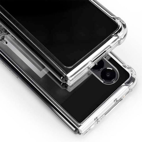 The Justice League (2017) Justice League Black and White Galaxy Z Fold4 5G Clear Case