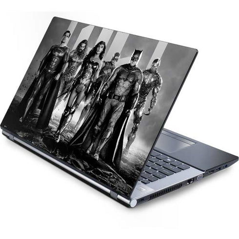 The Justice League (2017) Justice League Black and White Generic Laptop Skin