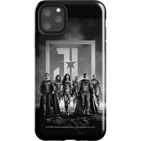 The Justice League (2017) Justice League Black and White iPhone 11 Pro Max Impact Case