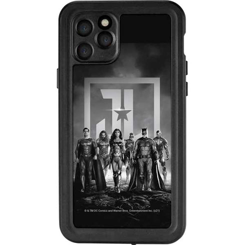 The Justice League (2017) Justice League Black and White iPhone 11 Pro Waterproof Case