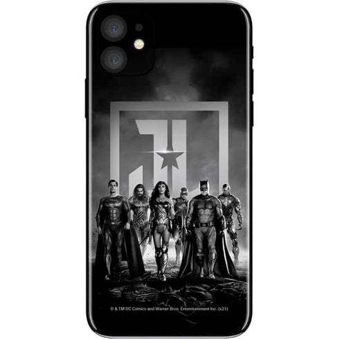 The Justice League (2017) Justice League Black and White iPhone 11 Skin