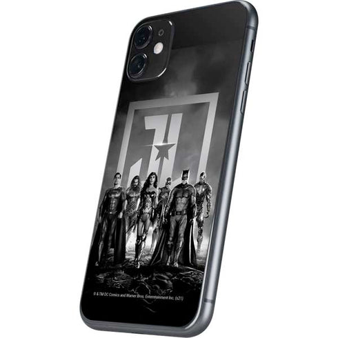 The Justice League (2017) Justice League Black and White iPhone 11 Skin