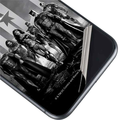 The Justice League (2017) Justice League Black and White iPhone 11 Skin
