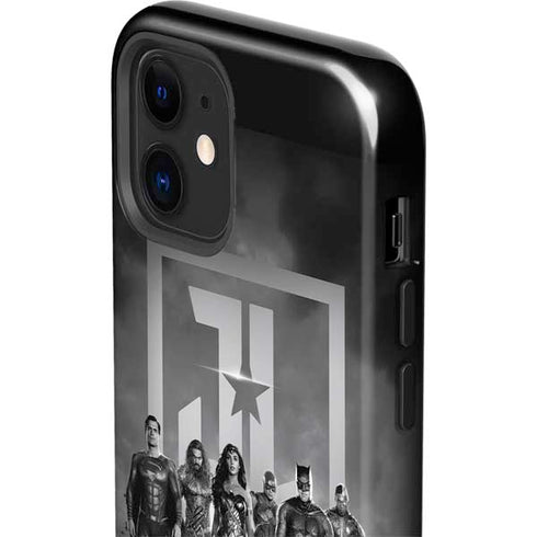 The Justice League (2017) Justice League Black and White iPhone 12 Impact Case