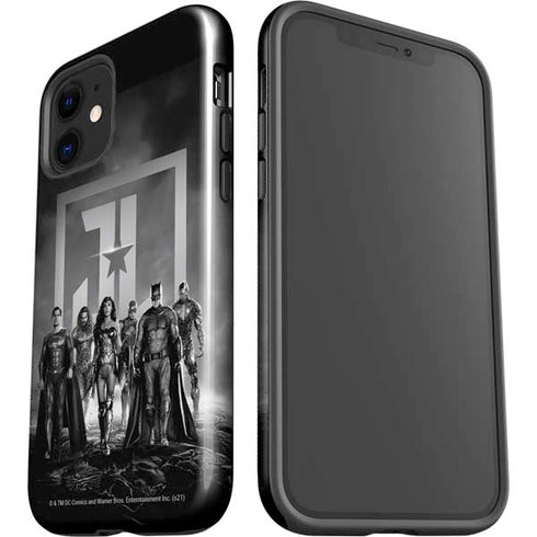 The Justice League (2017) Justice League Black and White iPhone 12 Impact Case