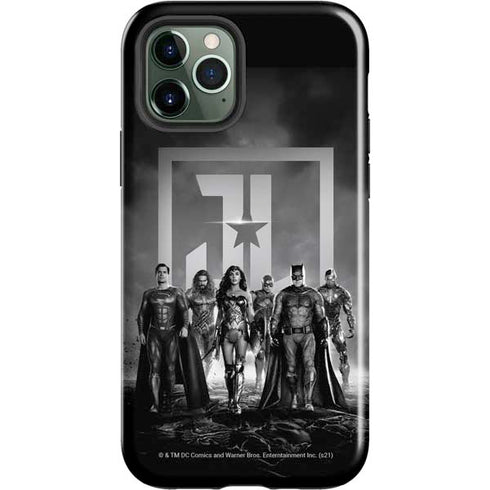 The Justice League (2017) Justice League Black and White iPhone 12 Pro Impact Case