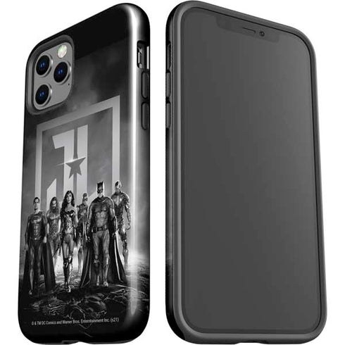 The Justice League (2017) Justice League Black and White iPhone 12 Pro Impact Case