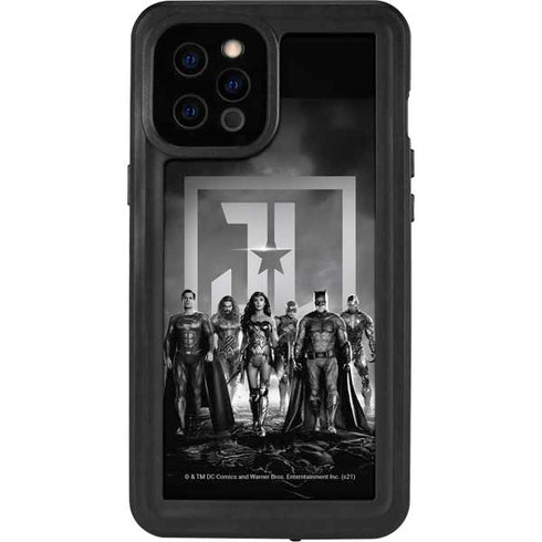 The Justice League (2017) Justice League Black and White iPhone 12 Pro Max Waterproof Case
