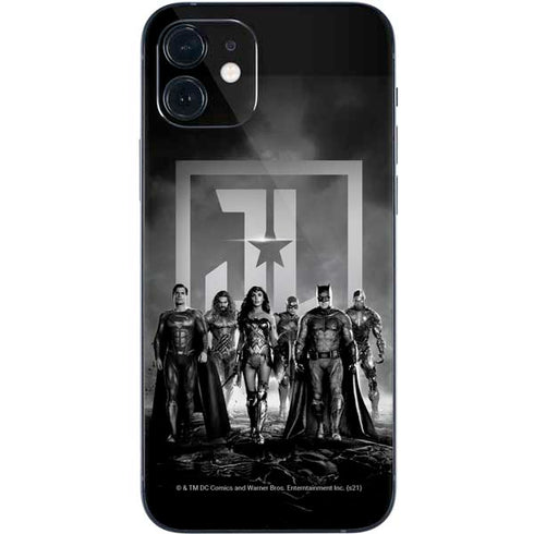 The Justice League (2017) Justice League Black and White iPhone 12 Skin