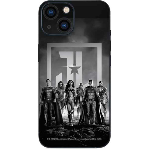 The Justice League (2017) Justice League Black and White iPhone 13 Mini Skin