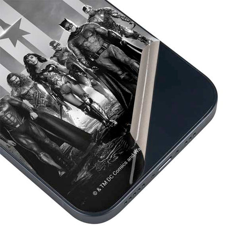 The Justice League (2017) Justice League Black and White iPhone 13 Mini Skin
