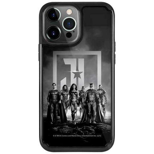 The Justice League (2017) Justice League Black and White iPhone 13 Pro Cargo Case