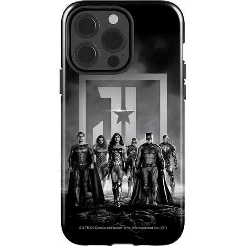 The Justice League (2017) Justice League Black and White iPhone 13 Pro Impact Case