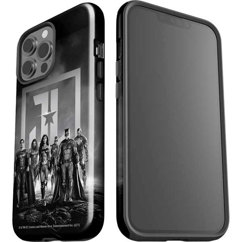 The Justice League (2017) Justice League Black and White iPhone 13 Pro Max Impact Case