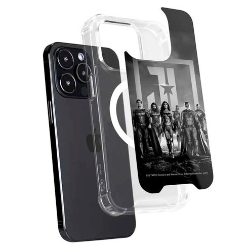 The Justice League (2017) Justice League Black and White iPhone 13 Pro Max MagSafe Case