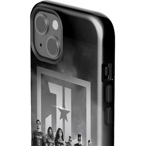 The Justice League (2017) Justice League Black and White iPhone 14 Impact Case