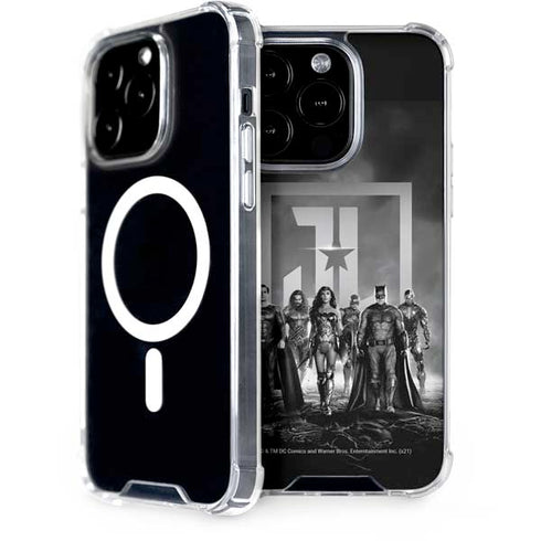 The Justice League (2017) Justice League Black and White iPhone 14 Pro MagSafe Case