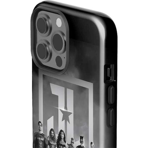 The Justice League (2017) Justice League Black and White iPhone 15 Pro Max Impact Case