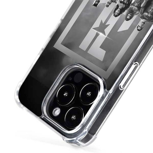 The Justice League (2017) Justice League Black and White iPhone 15 Pro Max MagSafe Case