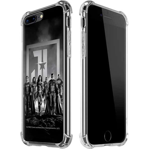 The Justice League (2017) Justice League Black and White iPhone 7/8 Plus Clear Case