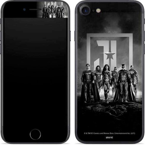 The Justice League (2017) Justice League Black and White iPhone 7 Skin