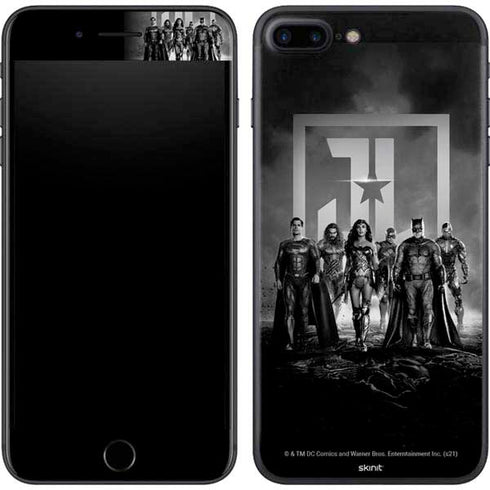 The Justice League (2017) Justice League Black and White iPhone 8 Plus Skin