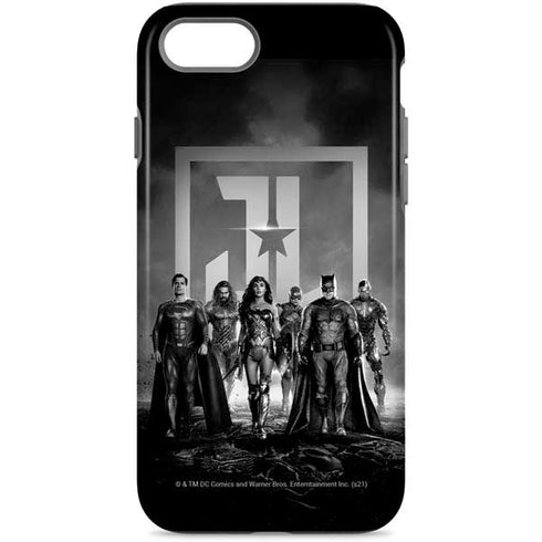 The Justice League (2017) Justice League Black and White iPhone 8 Pro Case