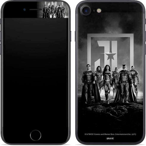 The Justice League (2017) Justice League Black and White iPhone 8 Skin
