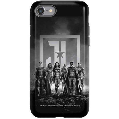 The Justice League (2017) Justice League Black and White iPhone SE (2nd & 3rd Gen) Pro Case