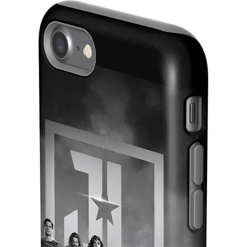 The Justice League (2017) Justice League Black and White iPhone SE (2nd & 3rd Gen) Pro Case