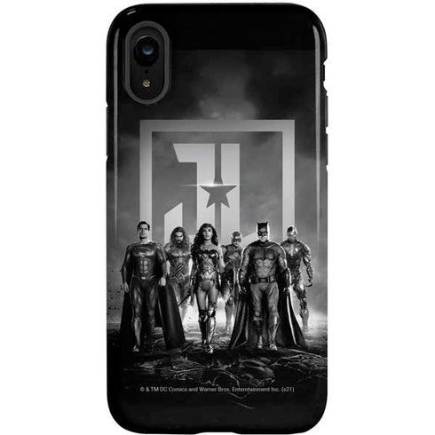 The Justice League (2017) Justice League Black and White iPhone XR Pro Case