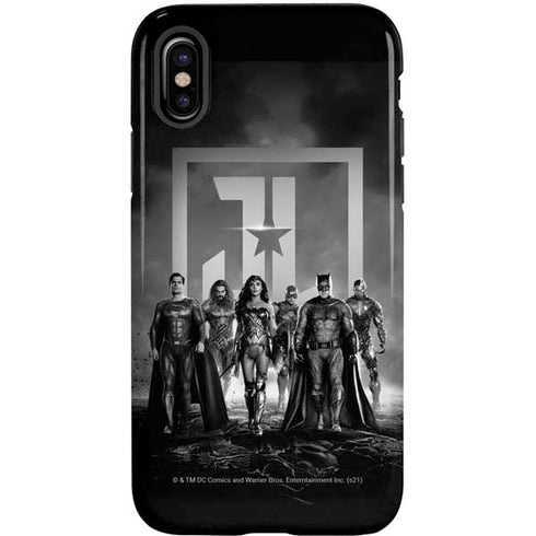 The Justice League (2017) Justice League Black and White iPhone XS Pro Case