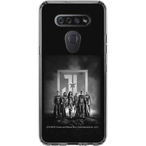 The Justice League (2017) Justice League Black and White LG K51/Q51 Clear Case