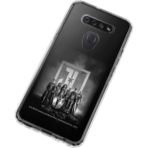 The Justice League (2017) Justice League Black and White LG K51/Q51 Clear Case