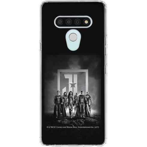 The Justice League (2017) Justice League Black and White LG Stylo 6 Clear Case