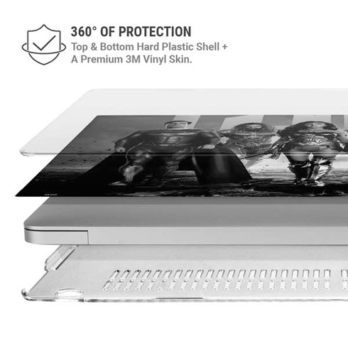 The Justice League (2017) Justice League Black and White MacBook Air 15in (2023-2025) Case plus Skin