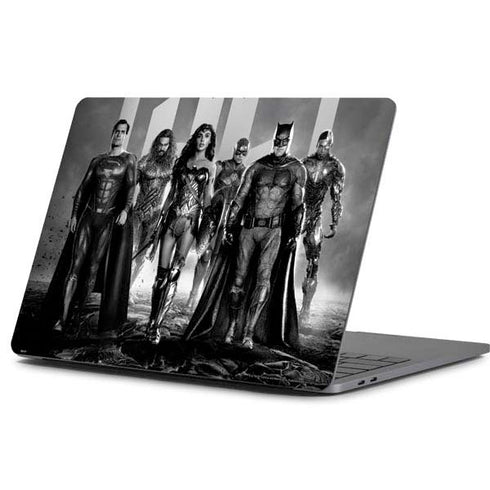 The Justice League (2017) Justice League Black and White Apple MacBook Pro 13-inch Skin
