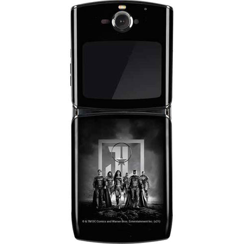 The Justice League (2017) Justice League Black and White Motorola RAZR Skin