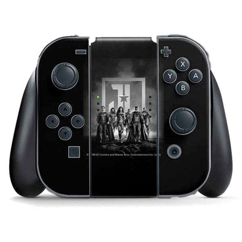 The Justice League (2017) Justice League Black and White Nintendo Switch (2017-2021) Joy-Con Controller Skin
