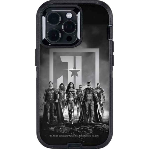 The Justice League (2017) Justice League Black and White Otterbox Defender iPhone Skin